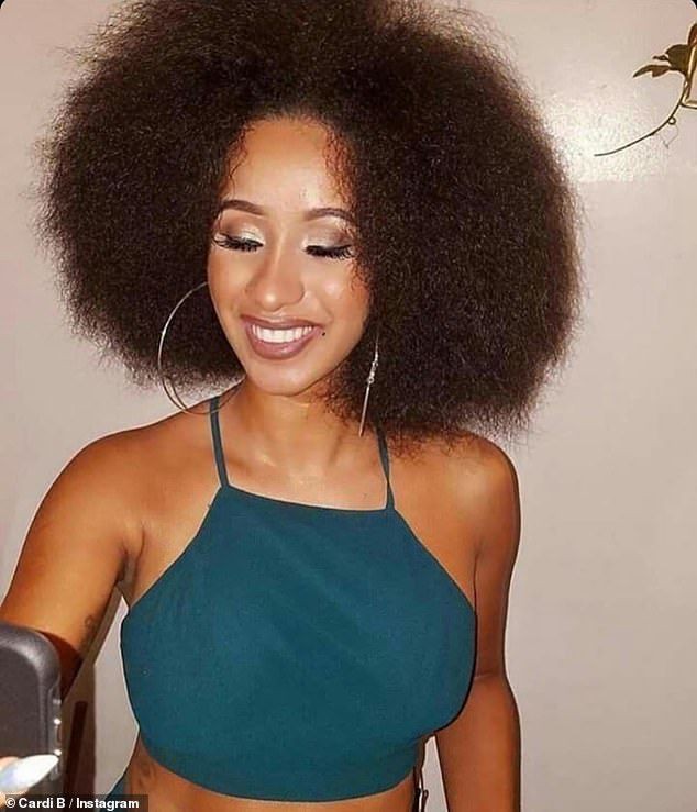 Cardi b with damaged hair